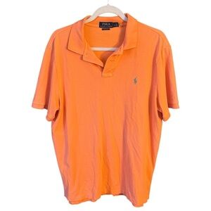 Ralph Lauren Men's Bright Orange Polo Shirt